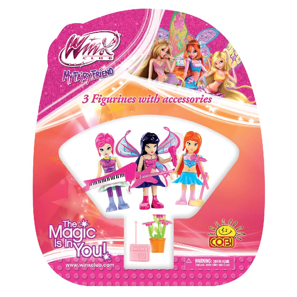 3 Figurines with Accessories Winx